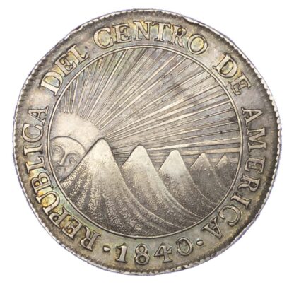 Central American Republic, Guatemala, silver 8 Reales, 1840/37