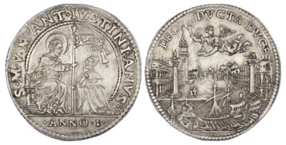 Italy, Venice, Marc’Antonio Giustinian (1684-1688), silver Osella, 1684