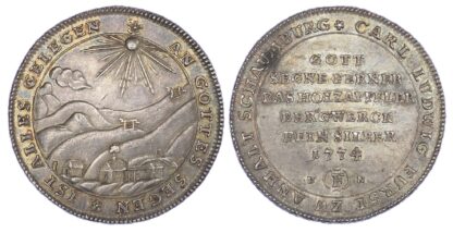 Germany, Anhalt-Schaumburg, Carl Ludwig (1772-1806), silver Convention Taler, 1774