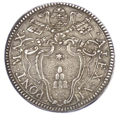 Italy, Papal States, Alexander VII (1655-1667), silver Giulio