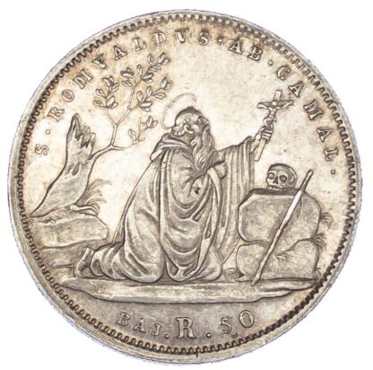 Italy, Papal States, Gregory XVI (1831-1846), silver 50 Baiocchi, 1832