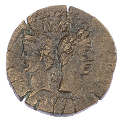 Augustus and Agrippa, Bronze As