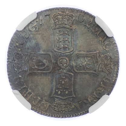 Anne (1702-14), Shilling, 1702, MS 63 NGC