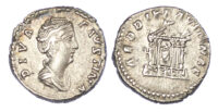 Diva Faustina Sr, Silver Denarius