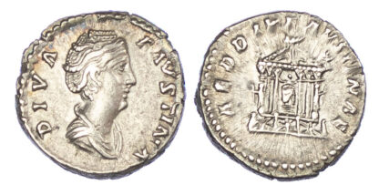 Diva Faustina Sr, Silver Denarius