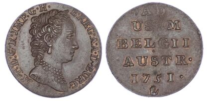 Low Countries, Austrian Netherlands, Maria Theresia (1740-1780), copper Liard