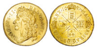 James II (1685-88), Two Guineas, 1687, Good Extremely Fine