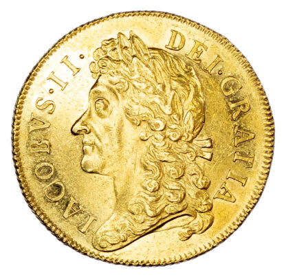 James II (1685-88), Two Guineas, 1687, Good Extremely Fine