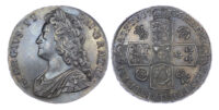 George II (1727-60) Crown, 1736, AU58