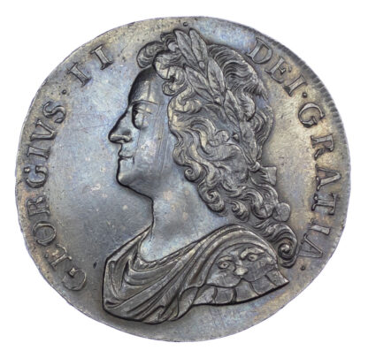 George II (1727-60) Crown, 1736, AU58