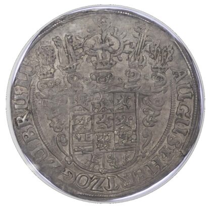 Germany, Brunswick-Wolfenbüttel, August II (1634-1666), silver "Wildman" Taler, 1643