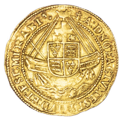 Elizabeth I (1558-1603), Angel, fifth issue, mintmark Latin cross (1580-81)