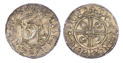 Canute (1016-35), Penny, Pointed helmet, Lincoln