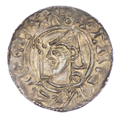 Canute (1016-35), Penny, Pointed helmet, Lincoln