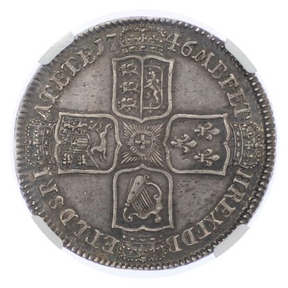 George II (1727-60) Halfcrown, 1746, Lima