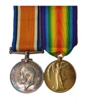 A Great War Pair awarded to Private G.A. Piper, 18th Stationary Hospital Royal Army Medical Corps