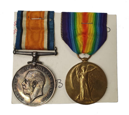 A Great War Pair awarded to The Reverend Bernard Longstaff, Royal Army Chaplains’ Department