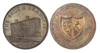 London, Skidmore’s ‘Clerkenwell Series’ Penny, The South Sea House, Threadneedle St.