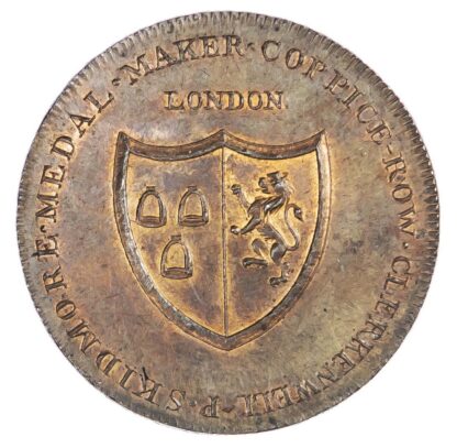 London, Skidmore’s ‘Clerkenwell Series’ Penny, The South Sea House, Threadneedle St.