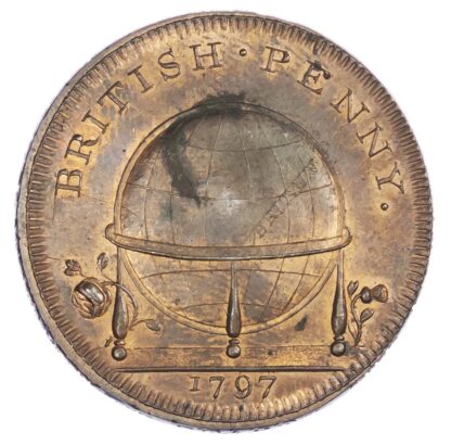 Ludlow, Skidmore’s ‘Globe Series’ Penny, 1797