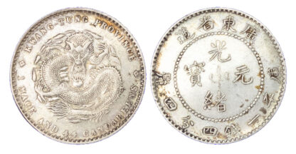 China, Kwangtung, silver 20 Cents