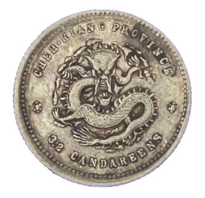 China, Chekiang, silver 5 Cents