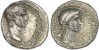 Caligula, with Agrippina I, Silver Tetradrachm