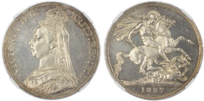 Victoria (1837-1901), 1887 Proof Crown (PF 61)