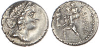 Julius Caesar, Silver Denarius