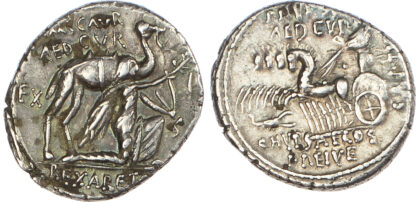 M. Aemilius Scaurus, Silver Denarius