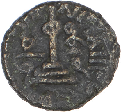 Arab-Byzantine, 'Abd al-Malik (AH 65-86 / 685-705 AD), bronze Fals - Standing Caliph