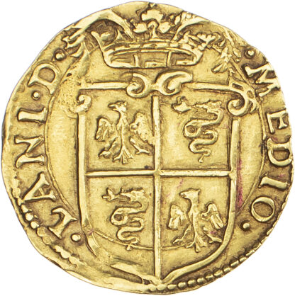 Italy, Milan, Philip II (1556-1598), gold Doppia, 1587