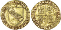Spain, Juan II (1406-1454), gold Dobla de la Banda, Burgos