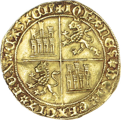 Spain, Juan II (1406-1454), gold Dobla de la Banda, Burgos