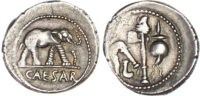 Julius Caesar, Silver Denarius
