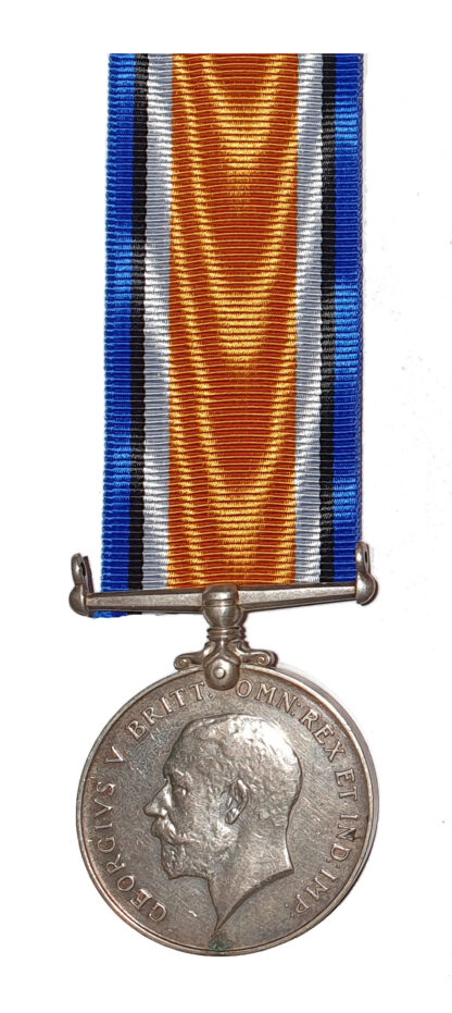 1914-1920 British War Medal awarded to Serjeant Frederick L. Laws 1/9th Battalion London Regiment and Machine Gun Corps
