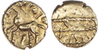 Atrebates & Regini, Tincomarus, Gold Quarter Stater