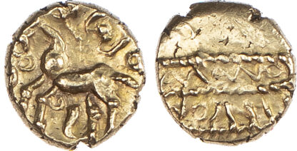 Atrebates & Regini, Tincomarus, Gold Quarter Stater