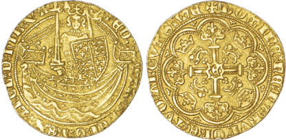 Edward III (1327-77), Half Noble, Fourth coinage (1351-77)