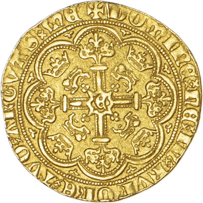 Edward III (1327-77), Half Noble, Fourth coinage (1351-77)