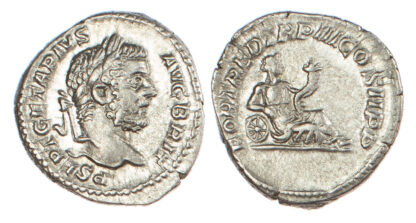 Geta as Augustus, Silver Denarius