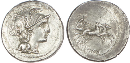 C. Claudius Pulcher, Silver Denarius
