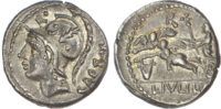 L. Julius L. f. Caesar, Silver Denarius