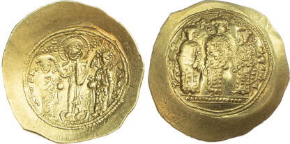 Romanus IV, with Eudocia, Michael VII, Constantius, and Andronicus, Gold Histamenon