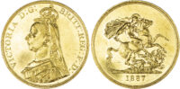 Victoria (1837-1901), Five Pounds, 1887