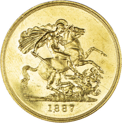 Victoria (1837-1901), Five Pounds, 1887