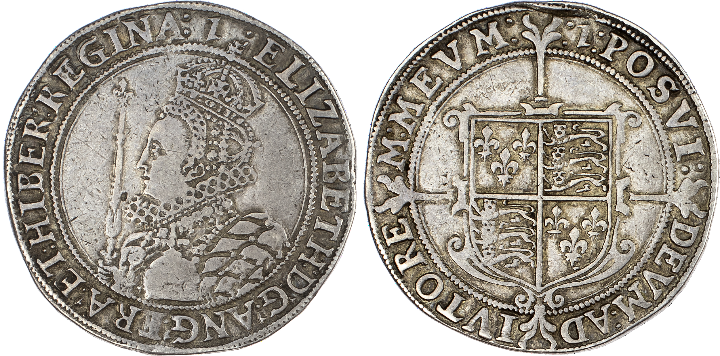 Elizabeth I (1558-1603), Halfcrown, seventh issue (1601-02), mintmark 1