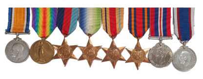A Great War, World War Two Atlantic Convoys, Africa, Far East, Royal Navy, and Royal Fleet Reserve - Long Service Group of 8 WC Hosey