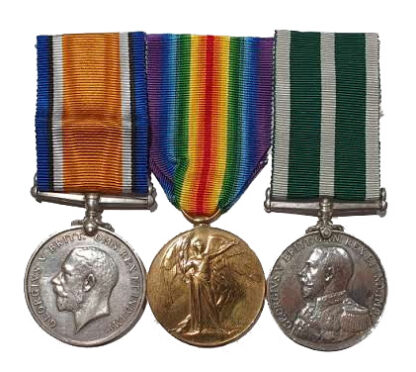 A Great War Royal Naval Reserve Group of 3 awarded to Seaman Alfred Charles Laver R.N.R.