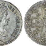 Charles II (1660-85), Shilling, 1663, first laureate and draped bust